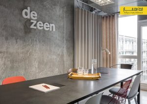 طراحی داخلی دفتر کار استودیو وب سایت معماری Dezeen
