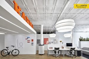 طراحی داخلی مدرن دفتر کار مرکزی شرکت Karma، نیویورک