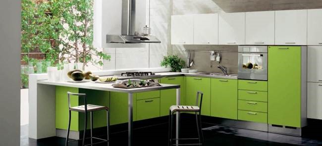 چاشنی سبز در آشپزخانه | طراحی دکوراسیون منزل,دکوراسیون داخلی منزل,دکور منزل,نورپردازی