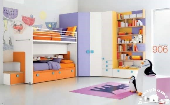 اتاق کودک با رنگ های شاد و جذاب | طراحی دکوراسیون منزل,دکوراسیون داخلی منزل,دکور منزل