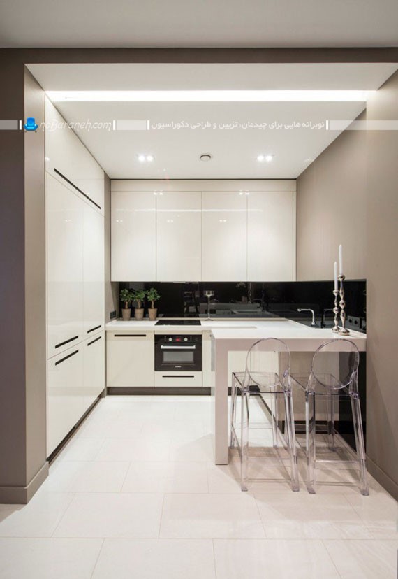 آشپزخانه های کوچک با چیدمان و طراحی دکوراسیون زیبا