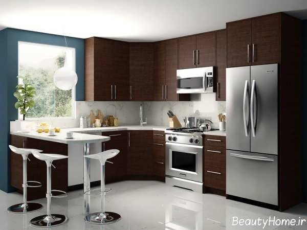 مدل کابینت چوبی مدرن و جدید برای آشپزخانه های لوکس