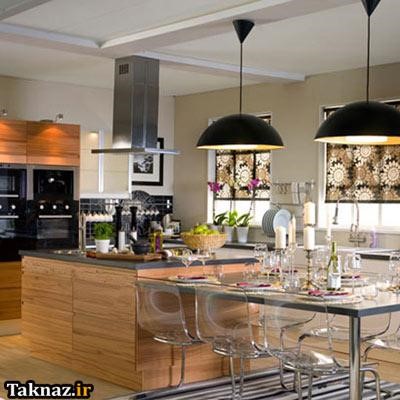 نورپردازی مدرن آشپزخانه | طراحی دکوراسیون منزل,دکوراسیون داخلی آشپزخانه,دکوراسیون