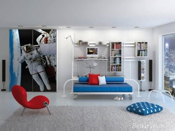 طراحی اتاق خواب پسرانه با ایده های مدرن | طراحی دکوراسیون منزل,دکوراسیون داخلی منزل,دکور