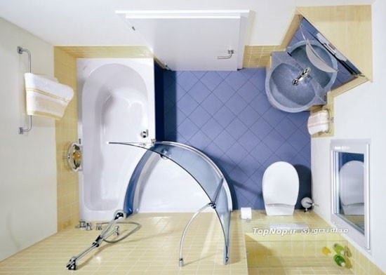 ایده های بسیار عالی برای حمام کوچک |طراحی دکوراسیون منزل,دکوراسیون داخلی منزل,دکور منزل
