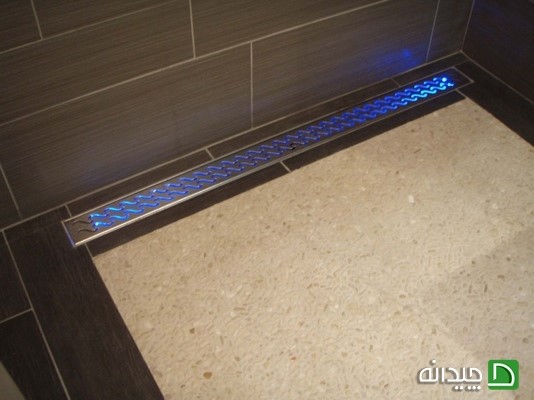 سرویس بهداشتی با نورپردازی خیره کننده