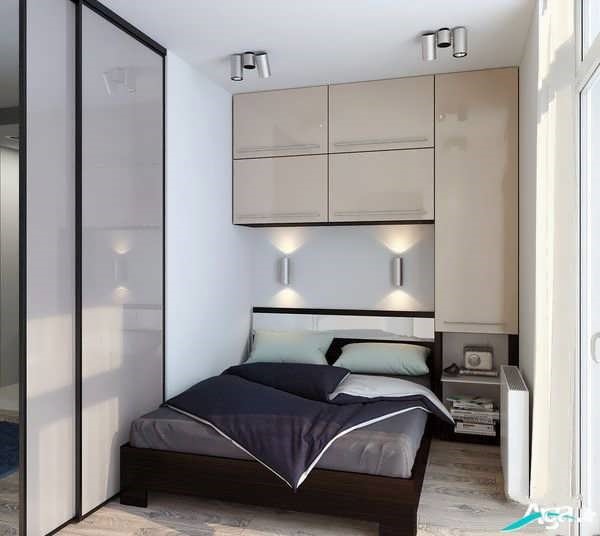 دکوراسیون اتاق خواب کوچک با طراحی های مدرن و جدید