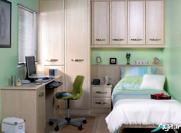 دکوراسیون اتاق خواب کوچک با طراحی های مدرن و جدید
