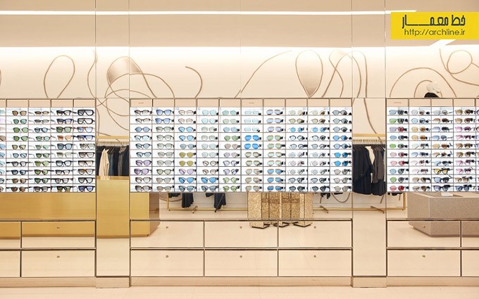 طراحی داخلی فروشگاه بزرگ پوشاک لوکس در دوطبقه، نیویورک