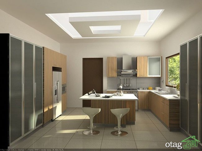 مدل های کناف سقف آشپزخانه جدید و مدرن در خانه های امروزی